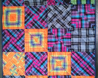 Warm Flannel Baby Quilt or Play Mat