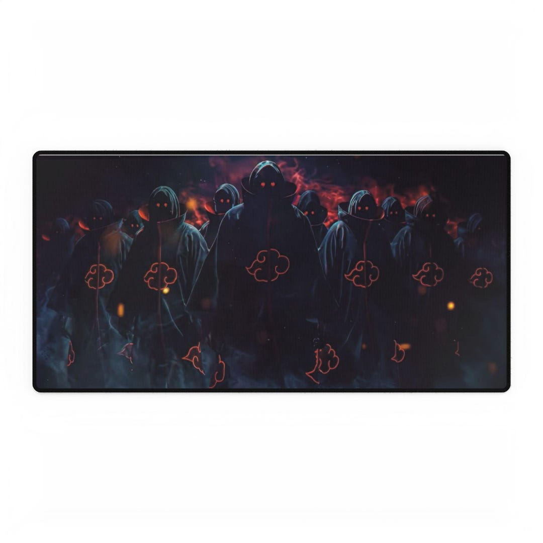 Akatsuki Cloak Horde Desk Mat | Anime Clan Dark Hooded Figures - Etsy