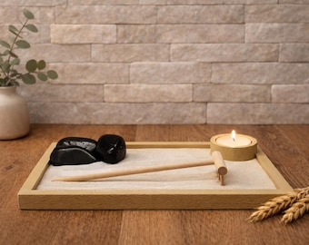 Minimal Japanese-Style Decorative Zen Garden – Relaxation, Meditation, and Natural Home Decor