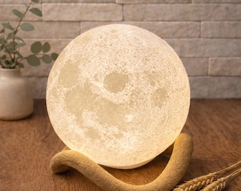 Moon Lamp – Sculptural Moon Lamp - Minimal Home Decor Light