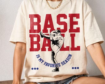 Trendy Baseball SVG: Baseball Is My Favorite Season Png, Funny Softball Design, (Digital Download)