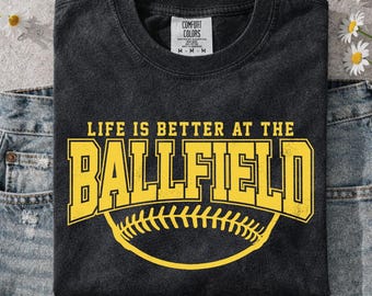 Trendy Baseball SVG: Life Is Better At The Ballfield Png, Softball Design (Digital Download)