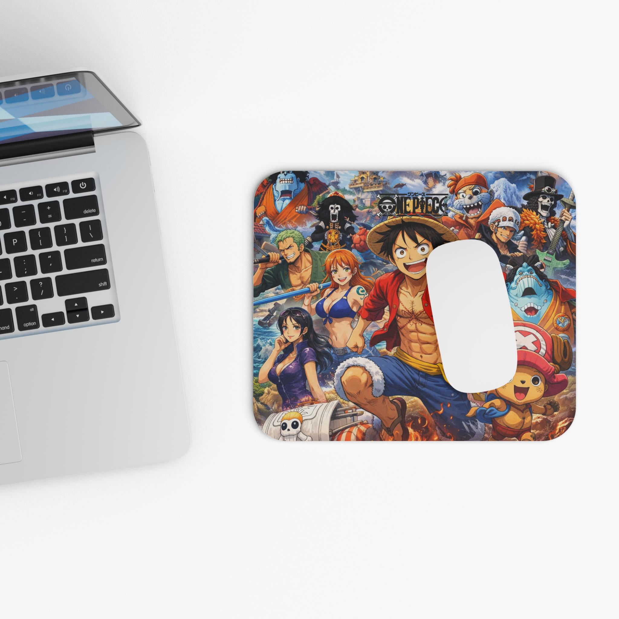 Straw Hat Crew Anime Characters Mouse Pad | Rectangle Desk Mat - Etsy