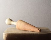 Antique Wood Kitchen Gadget, Masher, Pestle, Cone Shaped, Rustic Farmhouse Decor