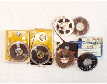 Lot of 6 Vintage Audio Tapes 3" Reels Mystery Recordings 70s