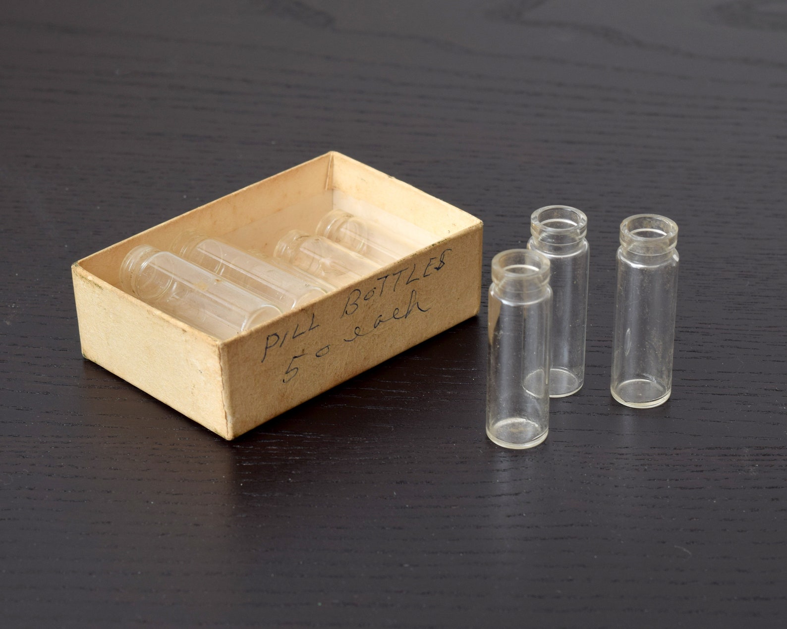 10 Small Antique Glass Pill Bottles 1.75 tall Magic Etsy 10 Small Antique Glass Pill Bottles 1.75 tall Magic Etsy