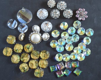 Collection de boutons et de perles, boutons AB, création manuelle, couture