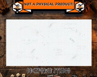 Graph Paper Math Class TCG Playmat Art | Funny Meme Playmat Art | Paper Texture Playmat | Custom Playmat Image Download