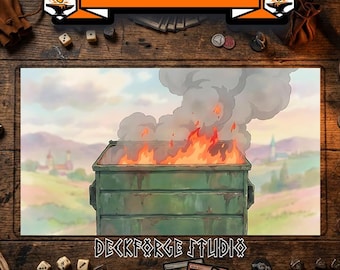 complete trash card sleeves Hot Garbage TCG Card Sleeve Art | Cartoon Dumpster Fire | Funny Meme Card  Sleeves | Custom Sleeve Art