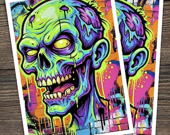 Zombie Graffiti TCG Card Sleeve Art | Fantasy Digital Art | MTG/Yugioh/Pokemon Sleeves | Custom Sleeve Art Download