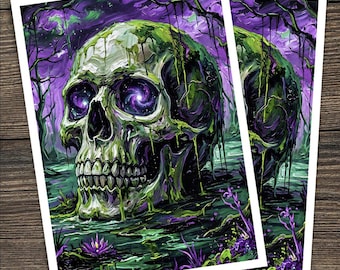 Cosmic Graveyard TCG Card Sleeve Art | Fantasy Digital Art | MTG/Yugioh/Pokemon Sleeves | Custom Sleeve Art Download