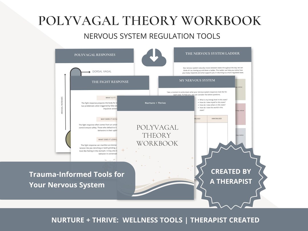 Polyvagal Theory Workbook | Nervous System Regulation Worksheets (PDF ...