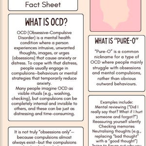 OCD Psychoeducation Fact Sheet ("Pure O")