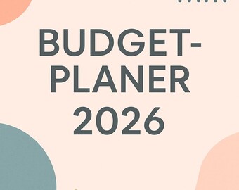 Budgetplaner Excel | Haushaltsbuch 2025 | Finanzplaner | Schulden Tracker | Sparziele | Einnahmen & Ausgaben | Printable PDF / Excel