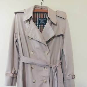 Vintage Classic Burberrys&#39; Prorsum Trench Coat,Classic,Iconic Burberrys&#39; Prorsum,Tartan Plaid Lining,Made in England,FREE Shipping