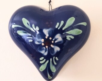 Vintage  Decorative  Heart Shaped Ceramic,Hand Painted,Valentine's Day Gift Ideas,FREE Shipping