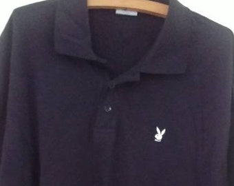 Playboy Vintage Monogram Bunny Polo Shirt Kleding Dameskleding Tops & T-shirts Polos 