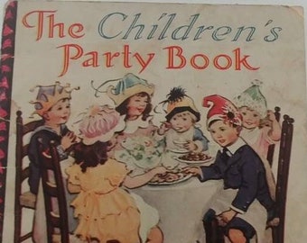 Vintage Book,The Children's Party Book By Marion Jane Parker,Party Planning,Party Food,Entertaining,Keepsake.FREE SHIPPING