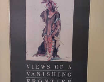 Vintage Poster,Native Indian,Views of Vanishing Frontier,Natural History Smithsonian Institution,Washington,D.C. American Indian,Indigenous