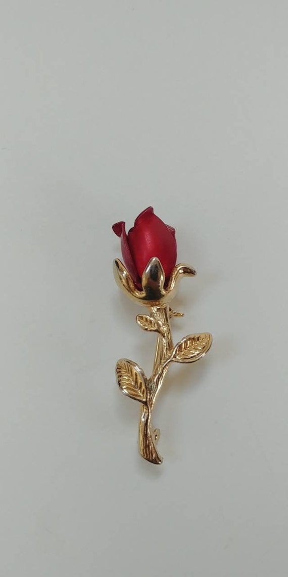 Vintage Broochred Rose Broochcollectible Costume - Etsy