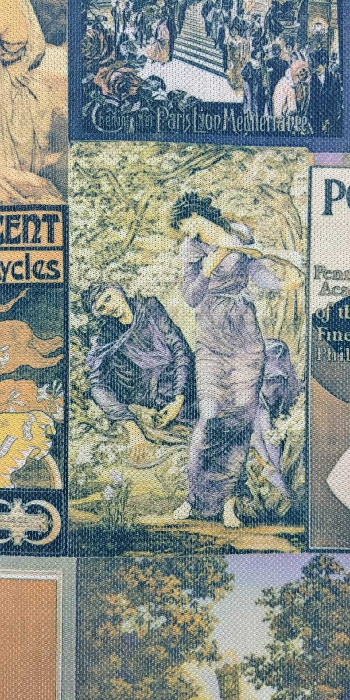 Vintage Fabric With Various Magazine Coversretrosewing Etsy