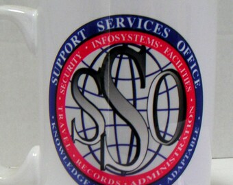Vintage Mug,Coffee Mug,Support Service Office,SSO,Knowledgeable,Lean,Adaptable,Keepsake.