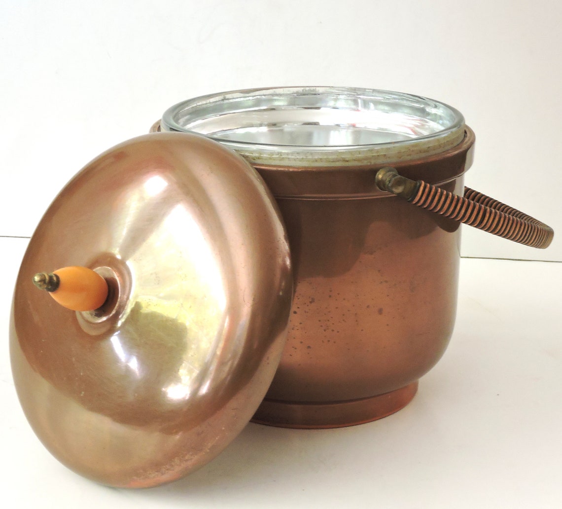 Vintage Ice Bucket Coppersheffield Silver Co.housewarming Etsy