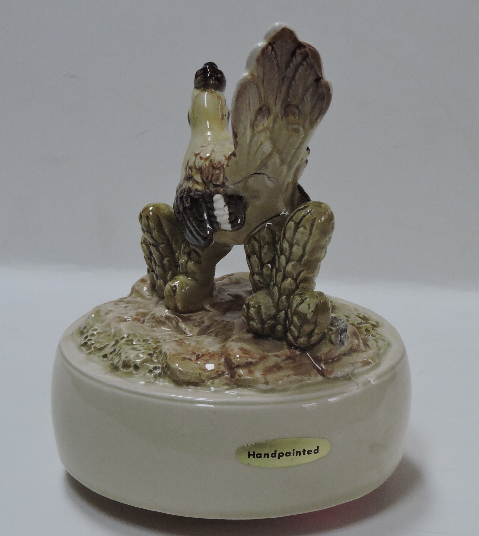 Vintage Porcelain Musical Figurinehandpaintedhome on the Etsy