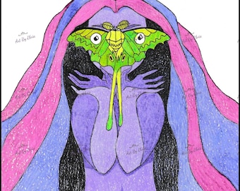 Luna Moth Print