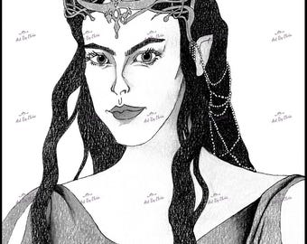 Arwen, The Lord of the Rings-print