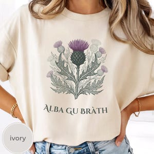 Camiseta Scotland Thistle, Comfort Colors® Alba Gu Bràth Scotland Forever Tee, Camiseta escocesa vintage, Sassenach Scottish Heritage Highlands Gift