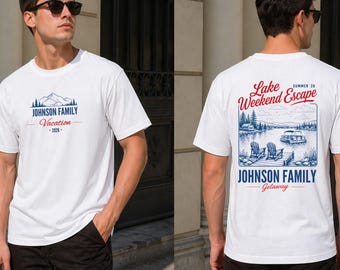 Custom Family Vacation Shirt, Bella Canvas Lake Life Tee, Personalized Group Name Tee, Lake Weekend Escape Crew Reunion Shirt, Group Getaway