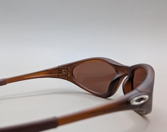 Oakley Minute 1.0 Sunglasses/brown Wraparound Y2K Style/retro