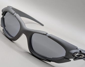 Vintage Oakley zonnebril / Grijze wraparound Y2K-stijl