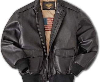 Chaqueta de motociclista para hombre, hecha a mano, de piel de vaca auténtica.