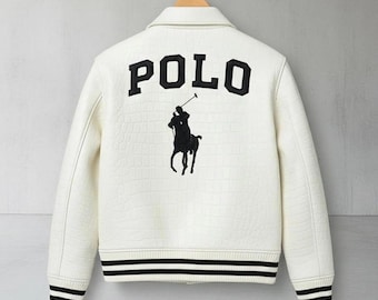 Chaqueta bomber de piel de vaca auténtica hecha a mano con diseño de cocodrilo en relieve para hombre