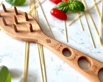 Wooden Pasta Measuring Serving Spoon