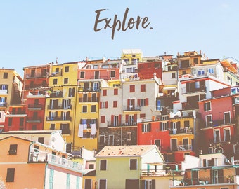 Wanderlust Photo, Travel Art, Manarola Cinque Terre, Cinque Terre Art, Cinque Terre Prints, Wanderlust Print, Cinque Terre Photos