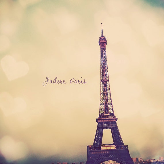 Wall Art Print Paris Eiffel Tower, pink clouds and crescent moon | Gifts &  Merchandise | Abposters.com