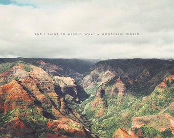 Waimea Canyon, Kauai Hawaii, Kauai Photography, Hawaii Photography, Landscape Photography, Kauai Art Print, Kauai Art, Hawaii Art Print