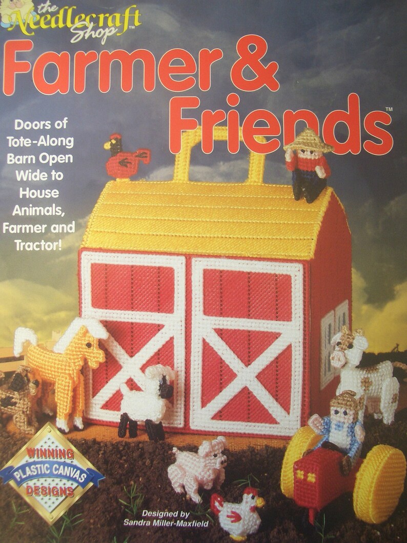 Plastic Canvas Farm Barn Animals Pattern Booklet Etsy