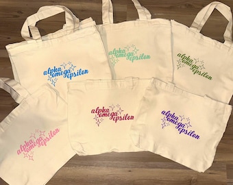 Personalized Cotton Tote Bag • Custom Text, Name, or Icon