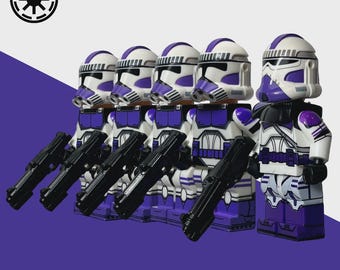 Lego Star Wars 187th Legion Clone Trooper Battle Pack Custom MiniFigures 5x Captain + Squad Commandos