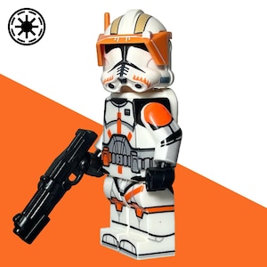 212th Battalion Battle Pack - Phase 2 Custom Clone Trooper Figures - Orange Trooper Squad -Compatible with LEGO