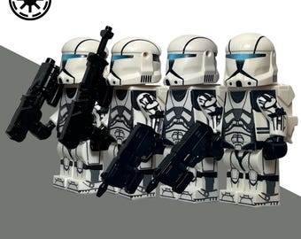 Lego Star Wars Republic Commando MiniFigures Custom Bad Batch White Clone Trooper Squad
