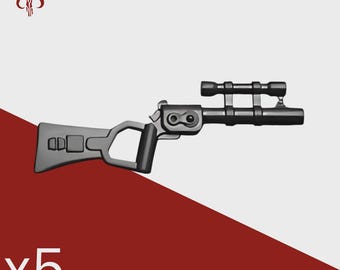 LEGO Star Wars Bounty Hunter Blaster Pack x5 | EE-3, IB-94, Mandalorian Rifle