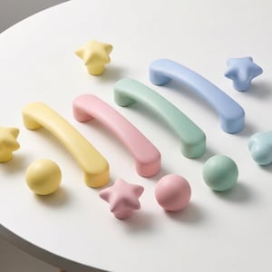 Colorful Ceramic Cabinet Knobs for Kitchen, Dresser, Kids Room Decor Modern Furniture Hardware
