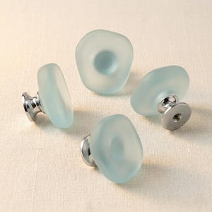 Tirador de cristal esmerilado para armario, tirador de cristal moderno para cajón, pomo minimalista de cristal mate para armario.