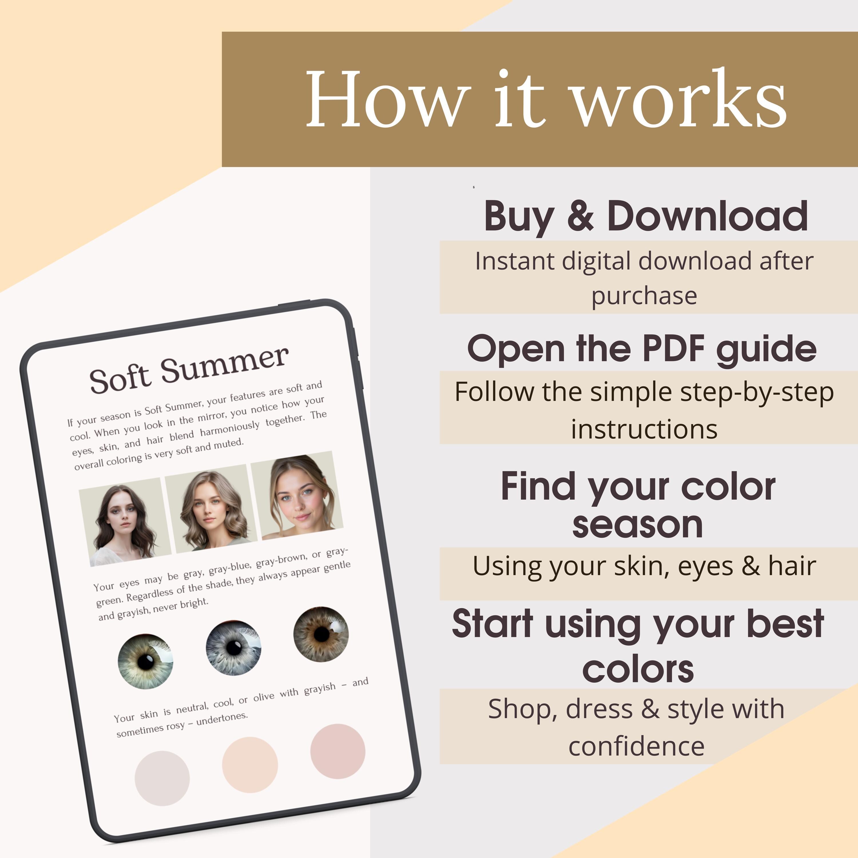 Personal Color Analysis Guide | 12 Season System (digital Download) - Etsy