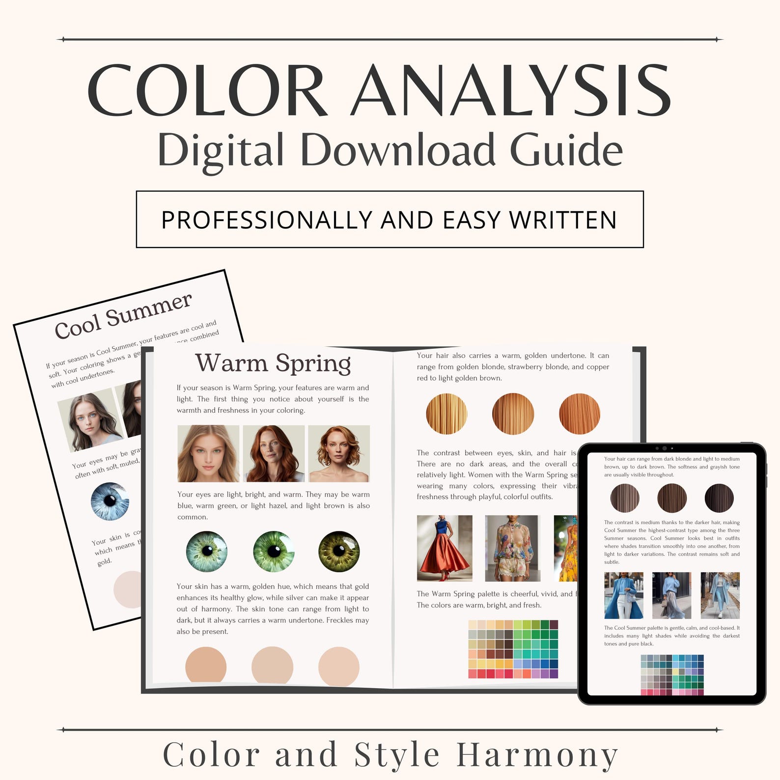 Personal Color Analysis Guide | 12 Season System (digital Download) - Etsy
